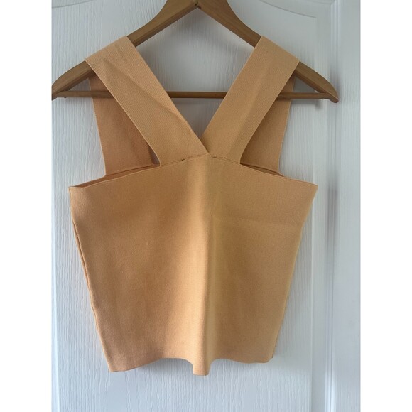 NWT House of Harlow 1960 Revolve Compression Knit Crop Tank Size S Desert Mist - Picture 2 of 6